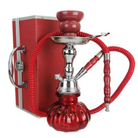 Shisha mini Red + Box – Vorderansicht und mit Etui