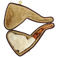 Geschnitzte Meerschaumpfeife Maxi 6589