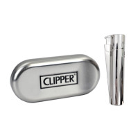 CLIPPER Jetflammenfeuerzeug – Silber