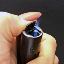 Feuerzeug CLIPPER Lux Metal – Jet (Metall) Schwarz