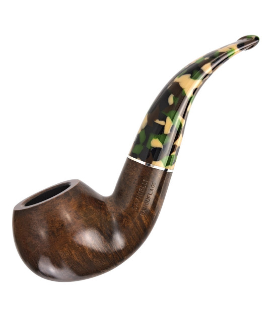 Tabakpfeife Savinelli Camouflage Glatt Dunkelbraun 9mm