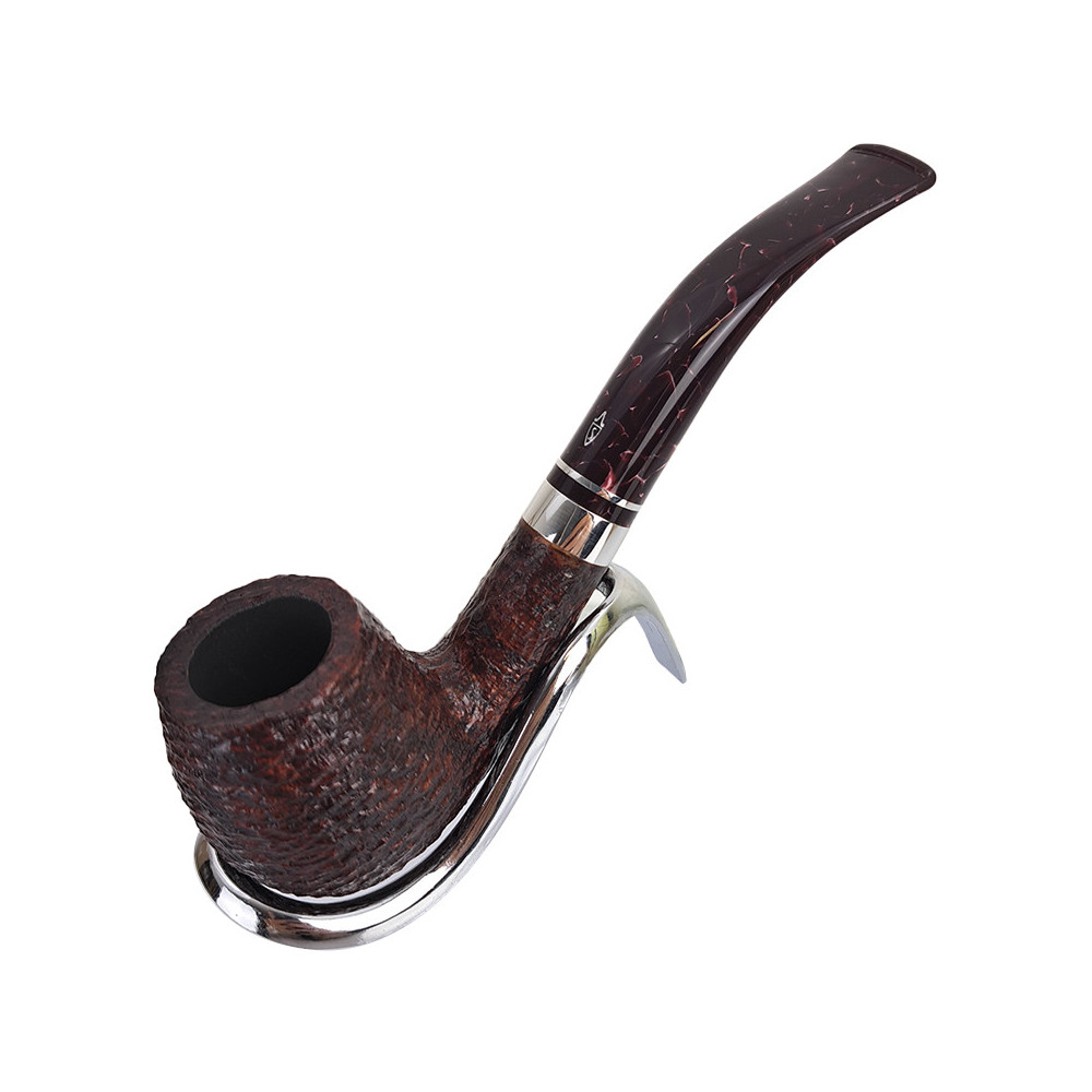 Tabakpfeife Savinelli Bacco Rustic Dunkelbraun 9 mm