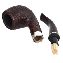 Tabakpfeife Savinelli Bacco Rustic Dunkelbraun 9 mm