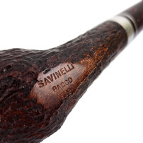 Tabakpfeife Savinelli Bacco Rustic Dunkelbraun 9 mm