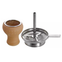Wasserpfeife KAYA Shisha Caro - schwarz rot 56cm
