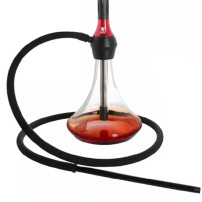 Wasserpfeife KAYA Shisha Caro - schwarz rot 56cm
