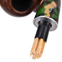 Balsafilter für Savinelli-Pfeifen 9 mm – 50 Stück/Packung – Detail des Filters im Mundstück