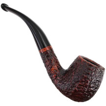 Savinelli One Rustikale Dunkelbraune 9mm Tabakpfeife - Seitenansicht