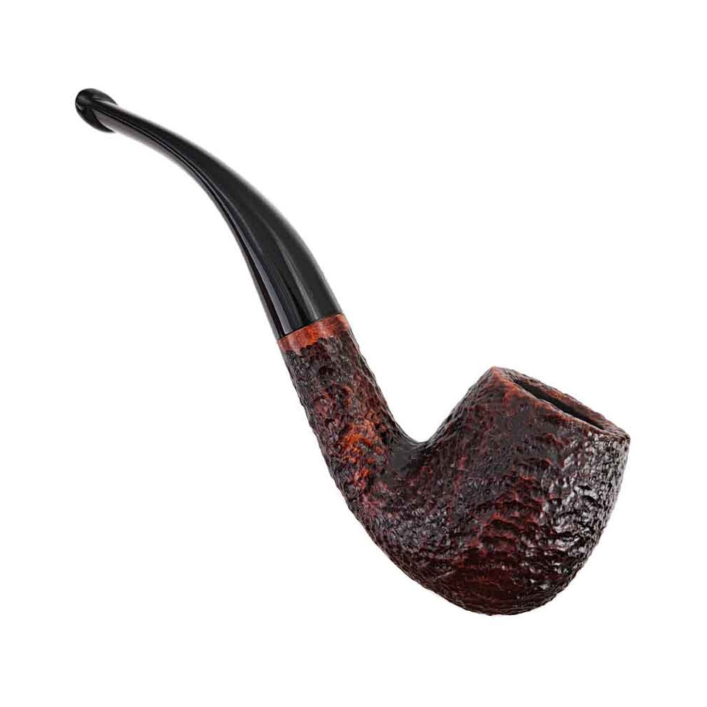 Savinelli One Rustikale Dunkelbraune 9mm Tabakpfeife - Seitenansicht