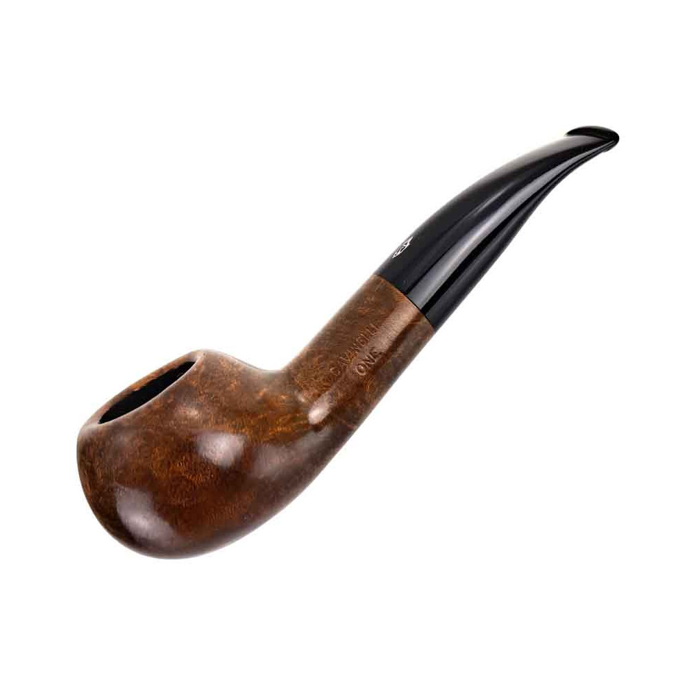 Savinelli One Smooth Brown 9mm Tabakpfeife - Seitenansicht
