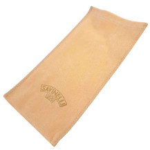 Beige Pfeifentasche mit goldenem Savinelli-Logo