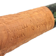 Savinelli Pigna 9mm Tabakpfeife – Detail der eingravierten Pfeifenmarkierung