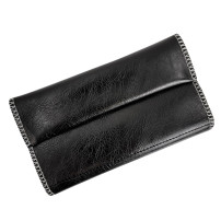 Etui für Tabak und Zigarettenpapier, klassisch schwarz
