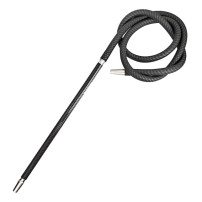 Carbonaddict Silikonschlauch mit Mundstück-Set für Shisha – Mattschwarz