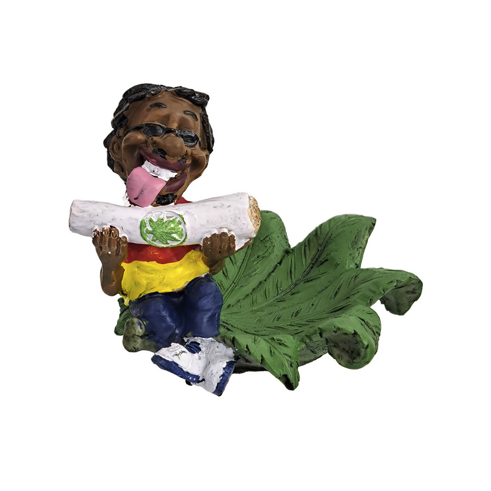 Lustiger Keramik-Aschenbecher Rastafari mit Joint 6914