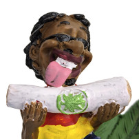 Lustiger Keramik-Aschenbecher Rastafari mit Joint 6914