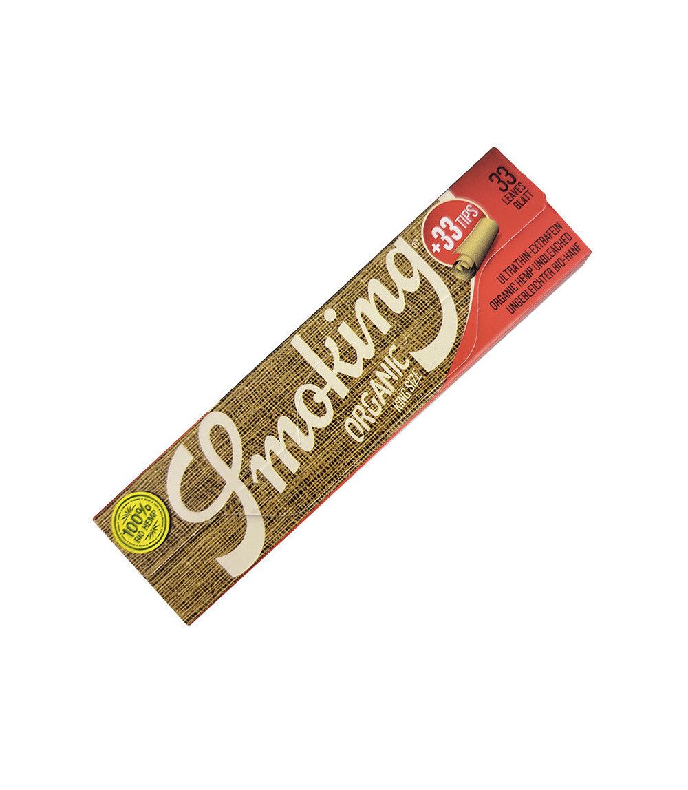 Zigarettenpapier SMOKING Bio (Hanf) King Size + Filter