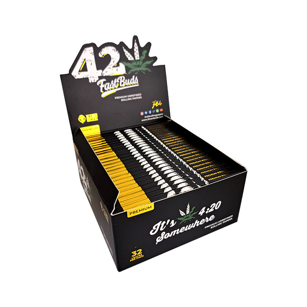 Fast Buds King Size Unraffinierte Zigarettenpapiere