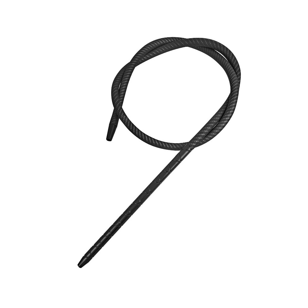Silikonschlauch-Set mit Mundstück für Wasserpfeife CARBON TWIST