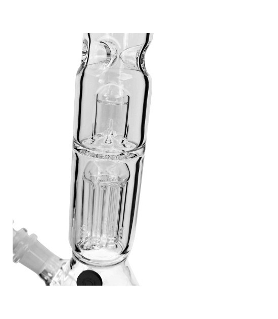 Set aus Glas-Bongos für getrocknete Kräuter und Öle in einem Etui