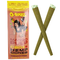 G-Rollz CBD Hanf-Blunts mit Mango-Fruchtfleisch, 2 Stück