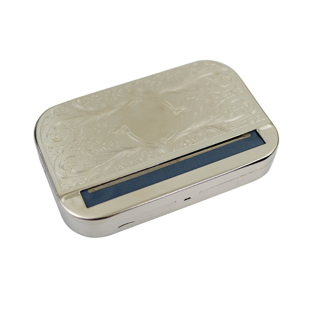 Rollbox / Schnupftabakdose aus Metall, 110 mm - Seitenansicht