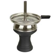 Shisha-Krone und Badcha-Set, Clay Black – Vorderansicht