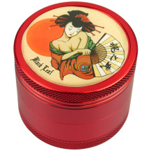 Grinder Geisha Black Leaf 4-teilig Rot
