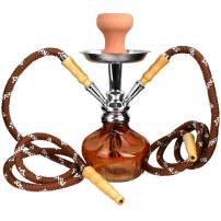 Mya Saray Shisha - 32 cm Amber (braun) Doppelschlauch