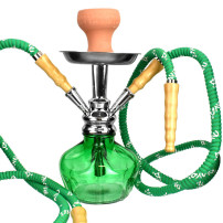 Mya Saray Shisha - 32 cm grüner Doppelschlauch