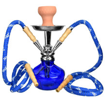 Mya Saray Shisha - 32 cm blauer Doppelschlauch