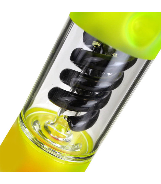 Glas-Bongo Amsterdam 40 cm Rasta/Schwarz