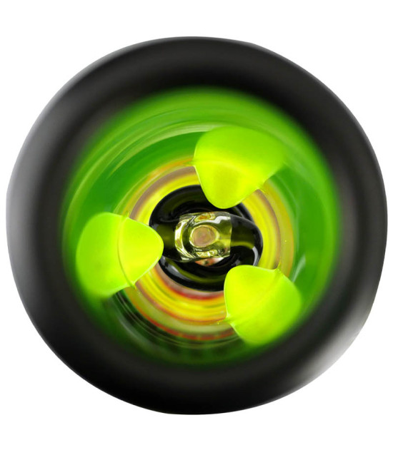 Glas-Bongo Amsterdam 40 cm Rasta/Schwarz