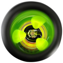 Glas-Bongo Amsterdam 40 cm Rasta/Schwarz