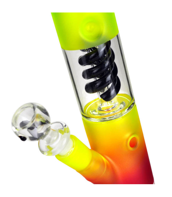 Glas-Bongo Amsterdam 40 cm Rasta/Schwarz