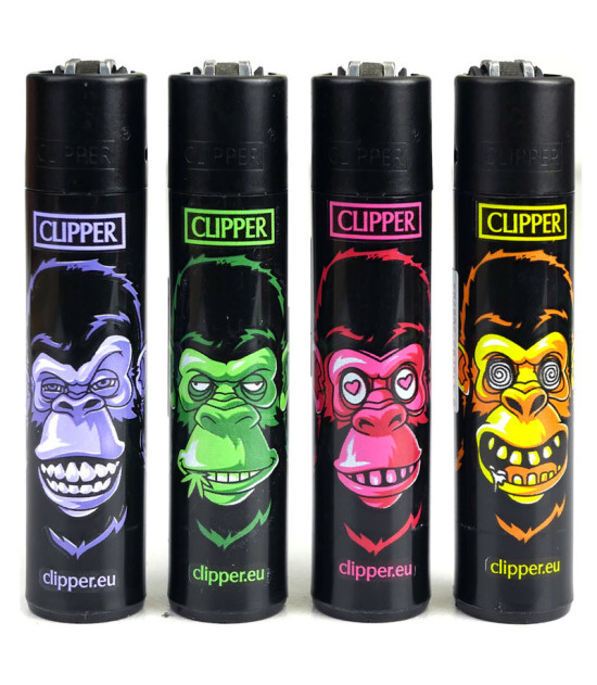 Clipper Feuerzeug MONKEYS Serie 4 Stück