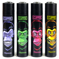 Clipper Feuerzeug MONKEYS Serie 4 Stück