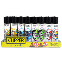 Clipper Feuerzeug GEOMETRISCHE TIERE Serie 4 Stück