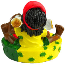 Rastafari-Zigarettenaschenbecher mit Joints