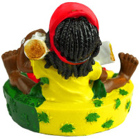Rastafari-Zigarettenaschenbecher mit Joints