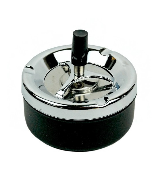 Schwarzer drehbarer Mini-Aschenbecher