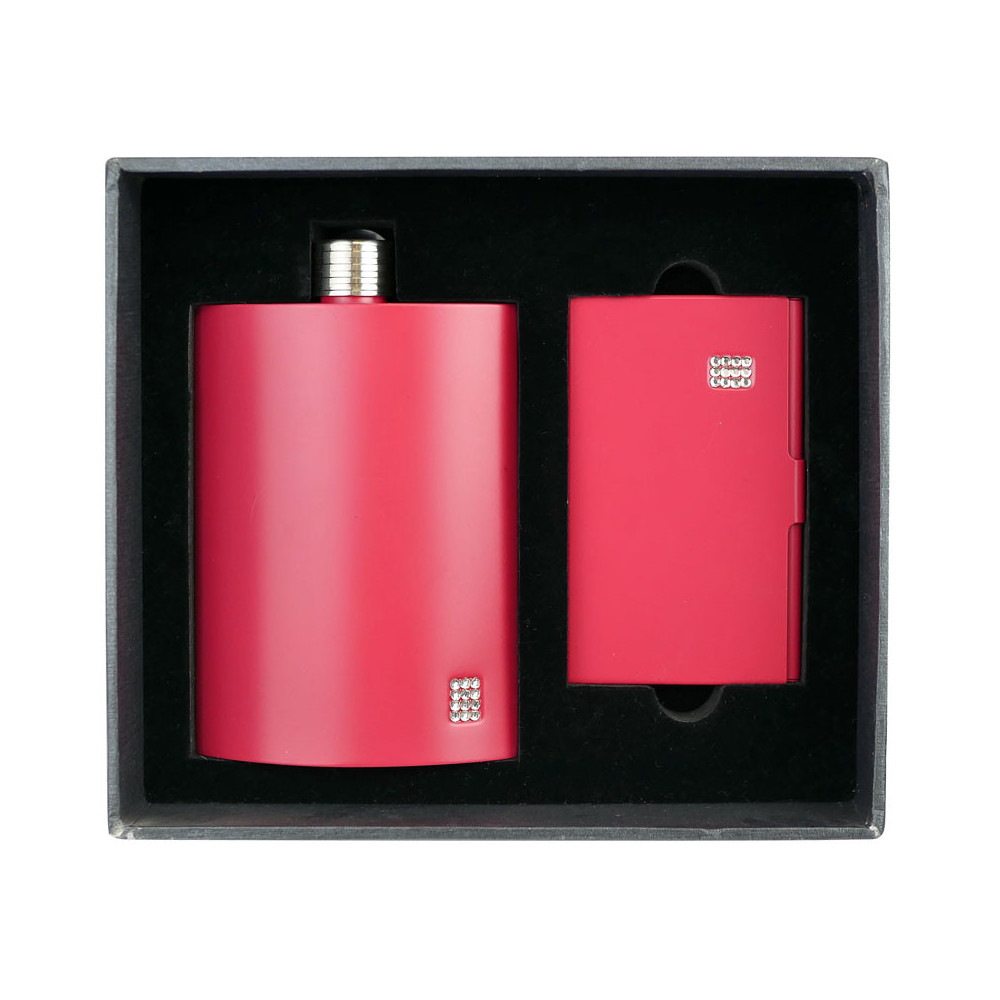 Set aus flachem Portemonnaie und Visitenkartenetui