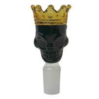 Glas-Bongoschale King Skull Black NS19