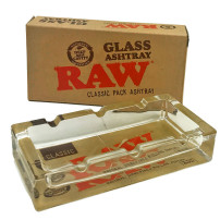 RAW Quadratischer Glas-Zigarettenaschenbecher 16 cm