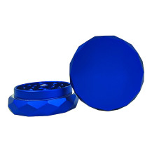 Aluminium-Grinder, 2-teilig, 63 mm, blau