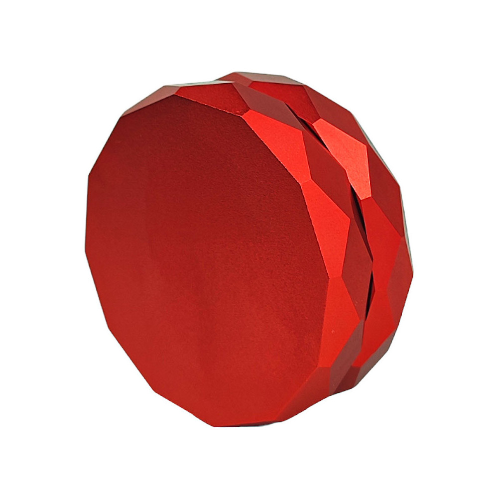Aluminium-Grinder, 2-teilig, 63 mm, rot