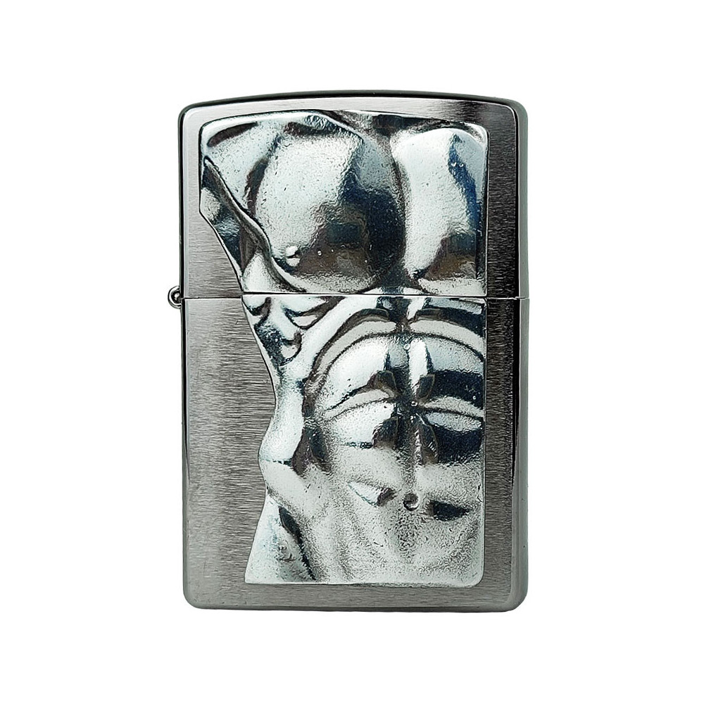 Zippo-Feuerzeug, männlicher Torso, 3D