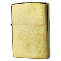 Zippo Feuerzeug, Messing, gebürstetes Gold