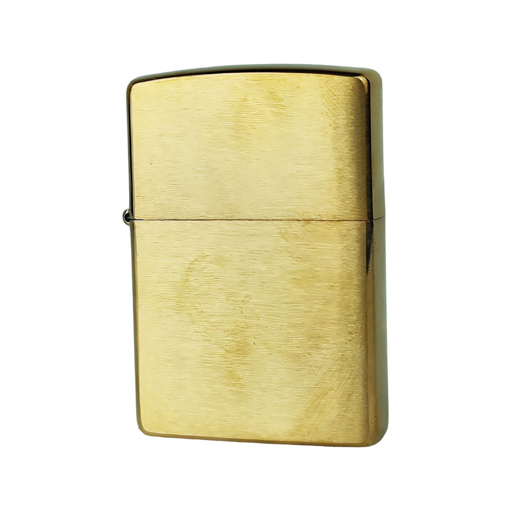Zippo Feuerzeug, Messing, gebürstetes Gold