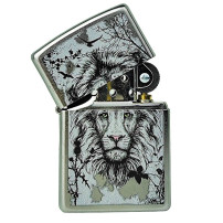 Zippo Feuerzeug mit Löwenmotiv